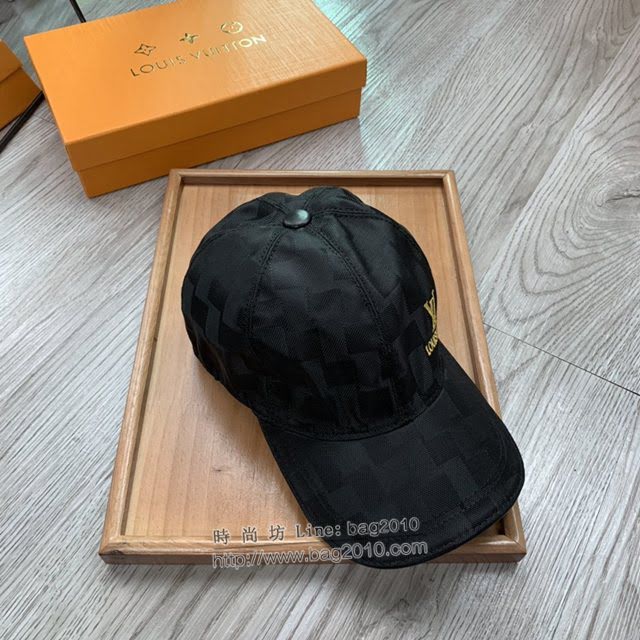 LV新品男士帽子 路易威登經典棋盤格鴨舌帽棒球帽  mm1342